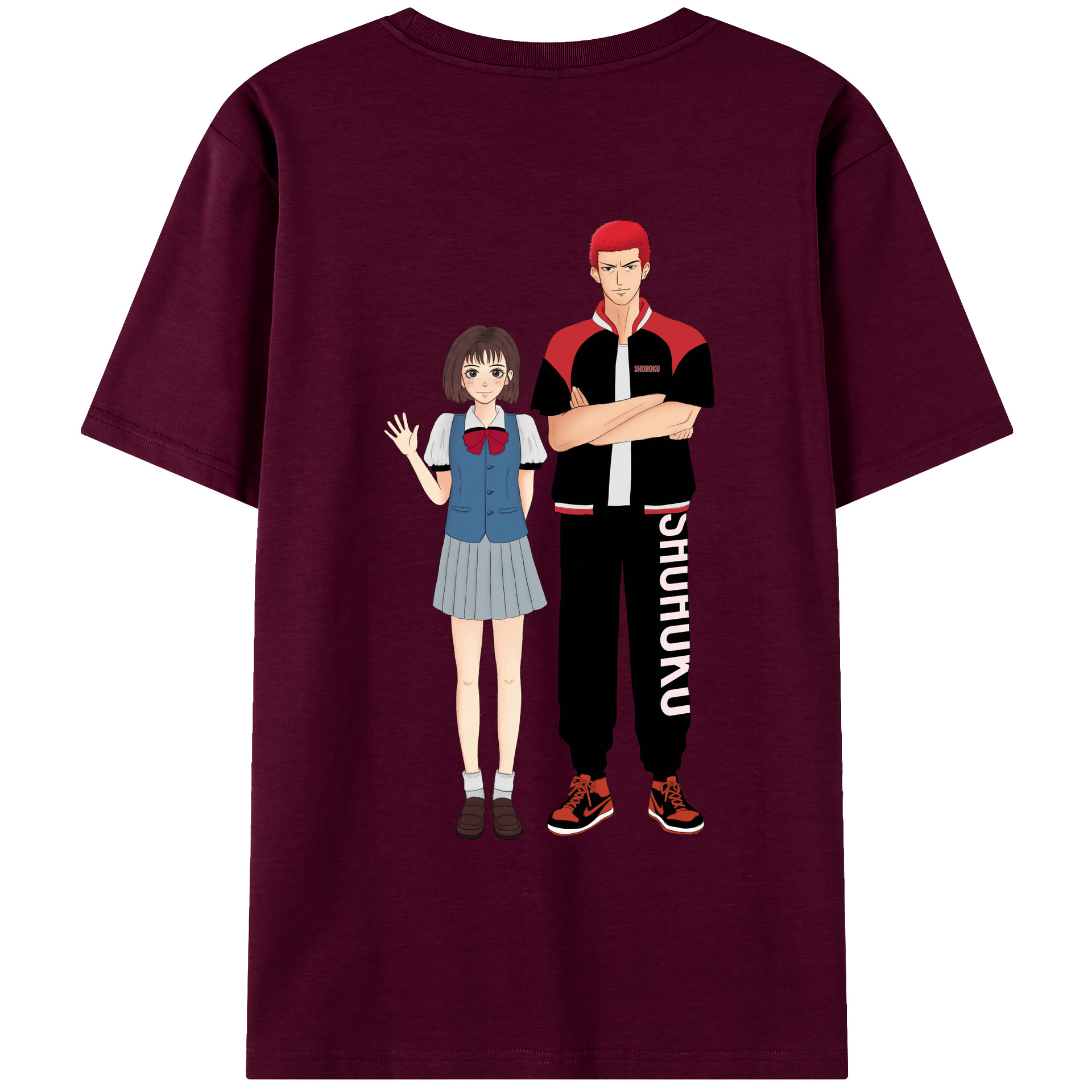 SLAM DUNK／スラムダンク レディース半袖Tシャツ(バックプリント)